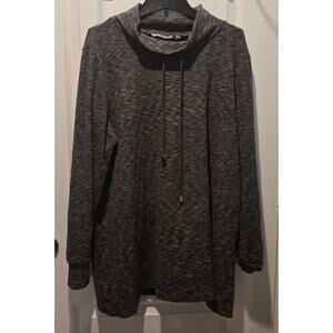 Soft Surroundings space dyed tunic cowl neck sz XL